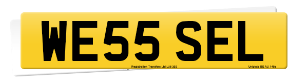 Registration number WE55 SEL